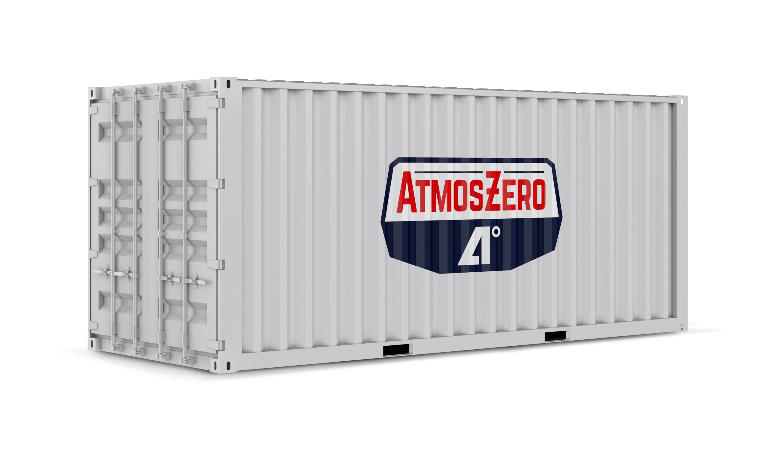 AtmosZero Logo Design on Shipping Container